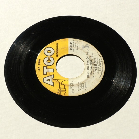 The Bee Gees (The Lights Went Out In) Massachusetts/Sir Geoffrey 45 rpm Record - Picture 8 of 9